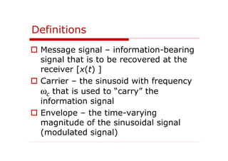 Introduction to Communication Systems 3 | PDF