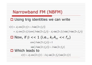 Narrowband FM (NBFM)
 