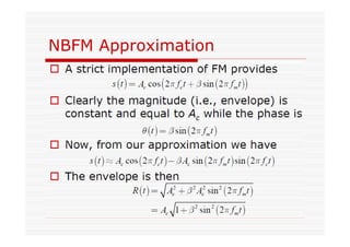 NBFM Approximation
 