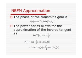 NBFM Approximation
 