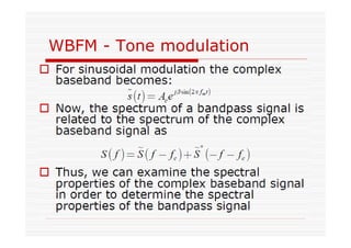 WBFM - Tone modulation
 