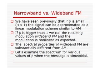 Narrowband vs. Wideband FM
 