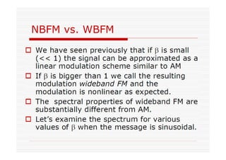 NBFM vs. WBFM
 