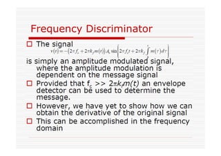 Frequency Discriminator
 