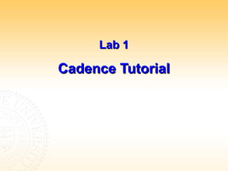 Comprehensive Cadence Virtuoso Tutorial for IC Design and Simulation | PPT
