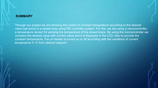 Temperature Control System Using Pid Controller | PPTX