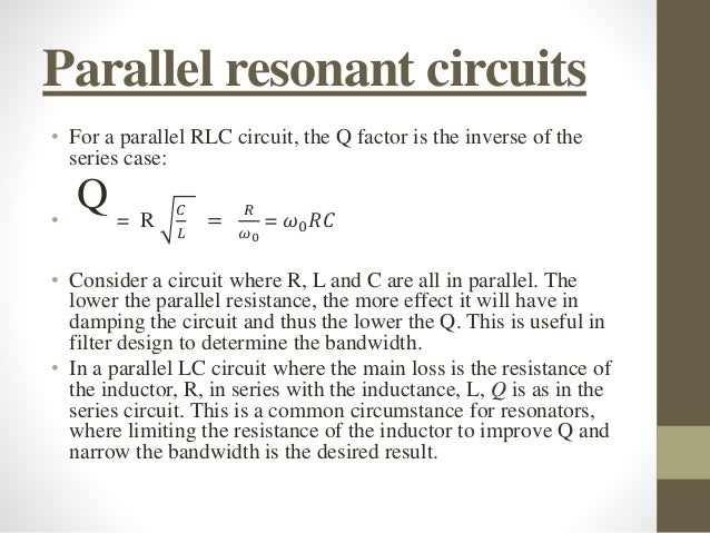 Q-Factor In Series and Parallel AC Circuits