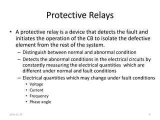 Protection Relay Theory Protective Relay by Shamim Reza | PPTX