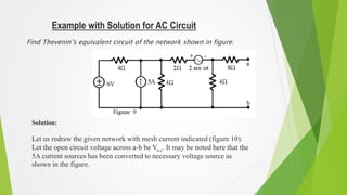 Thevenin's Theorem of Electrical Circuits | PPTX