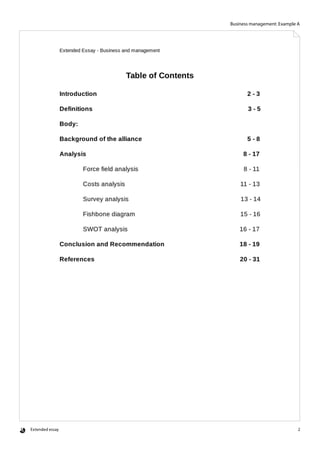 Extended Essay sample showing the BM concepts | PDF