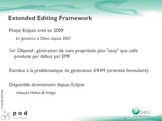 Utilisation des modèles au sein d'un outillage MDA Génération de code 