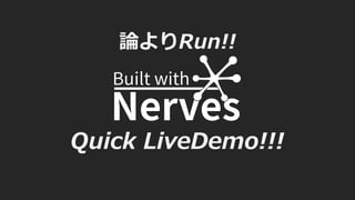 論よりRun!!
Quick LiveDemo!!!
 