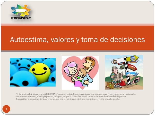 Autoestima, Valores y toma de decisiones | PDF