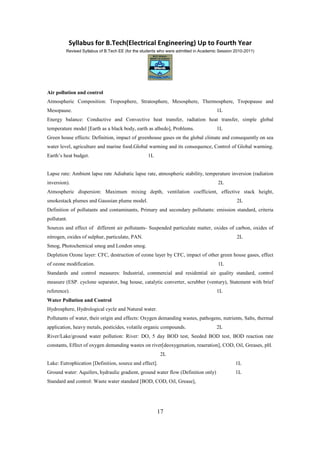 BTech in Electrical Engineering Syllabus WBUT | PDF