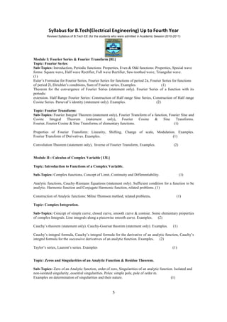 BTech in Electrical Engineering Syllabus WBUT | PDF