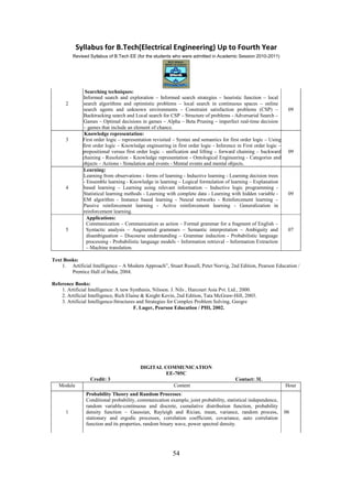 BTech in Electrical Engineering Syllabus WBUT | PDF