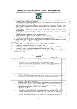BTech in Electrical Engineering Syllabus WBUT | PDF