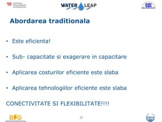 Abordarea traditionala
• Este eficienta!
• Sub- capacitate si exagerare in capacitare
• Aplicarea costurilor eficiente este slaba
• Aplicarea tehnologiilor eficiente este slaba
CONECTIVITATE SI FLEXIBILITATE!!!!
12
 