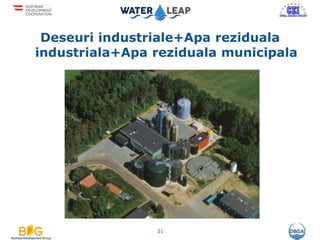 Deseuri industriale+Apa reziduala
industriala+Apa reziduala municipala
21
 