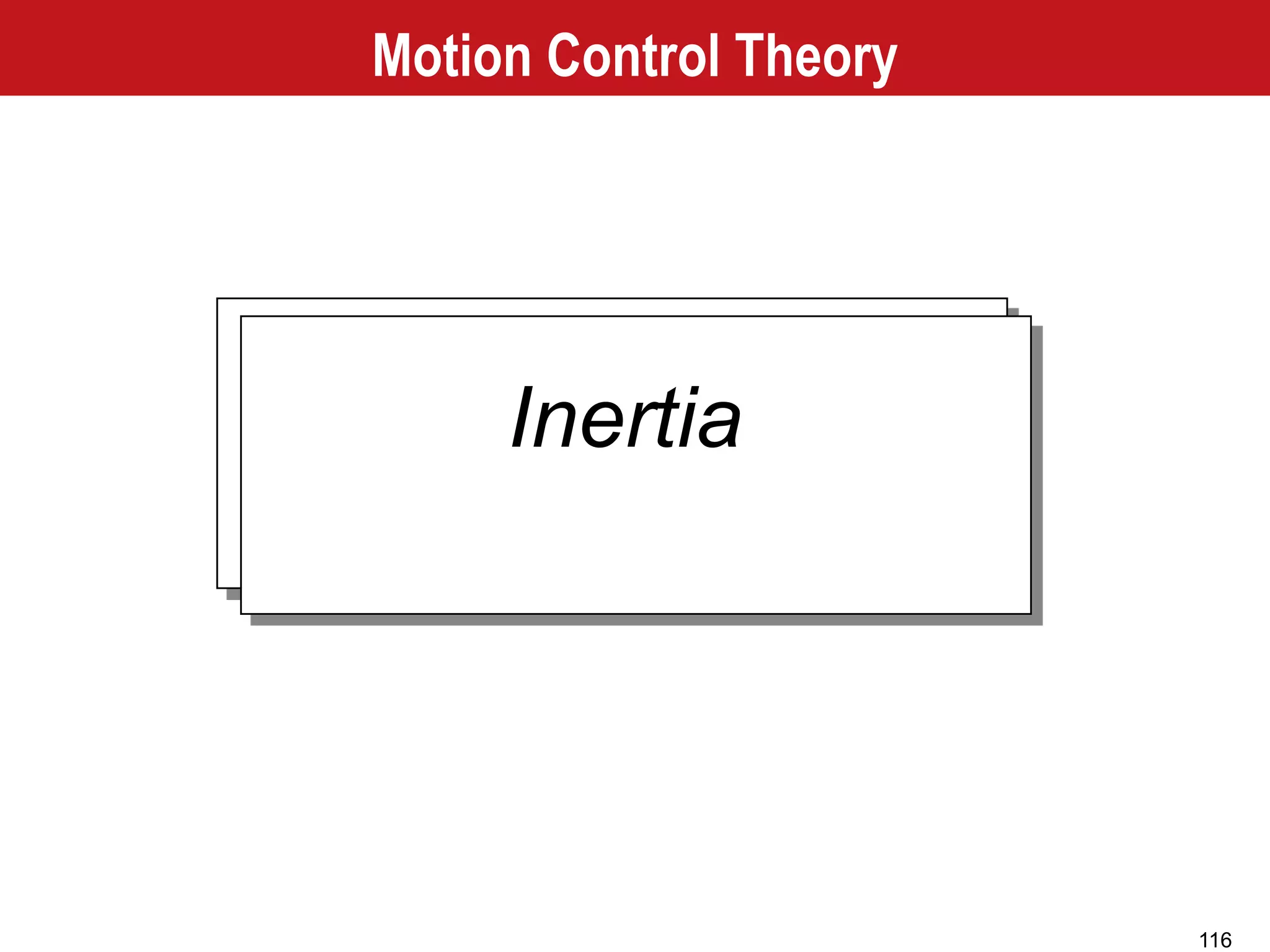 116
Inertia
Motion Control Theory
 