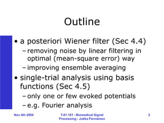 WEINER FILTERING AND BASIS FUNCTIONS.ppt