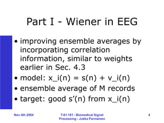 WEINER FILTERING AND BASIS FUNCTIONS.ppt