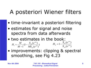 WEINER FILTERING AND BASIS FUNCTIONS.ppt