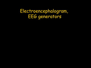Electroencephalogram,
EEG generators

 