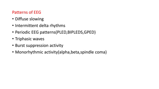 Eeg in encephalopathy | PPTX
