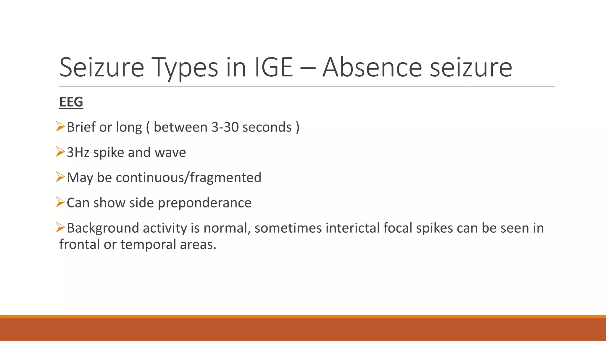 EEG in idiopathic generalised epilepsies | PPTX
