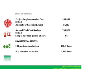 Energy Efficiency in Steel Rolling Mills of Nepal | PPT