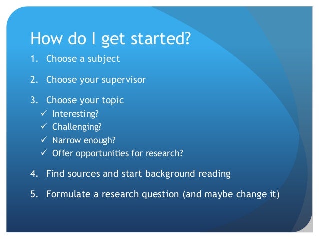 Possible college essay topics