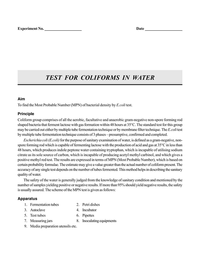 Environmental Engineering Lab Manual
