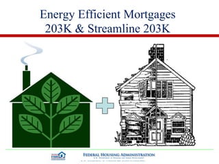 Energy Efficient Mortgages 203K & Streamline 203K 