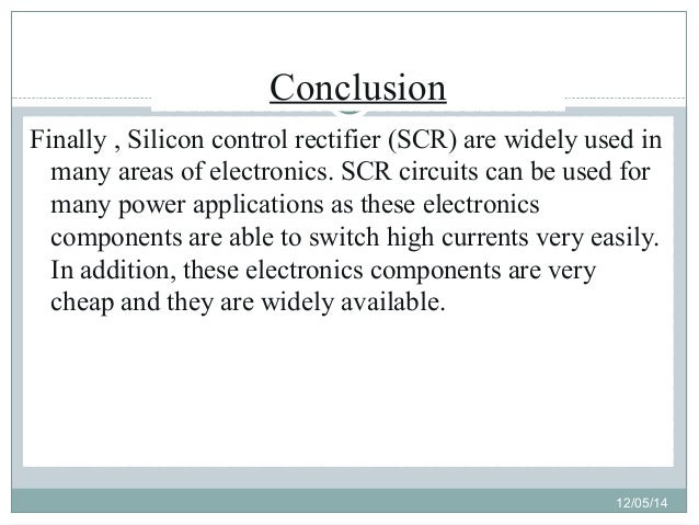 Silicon Control Rectifier
