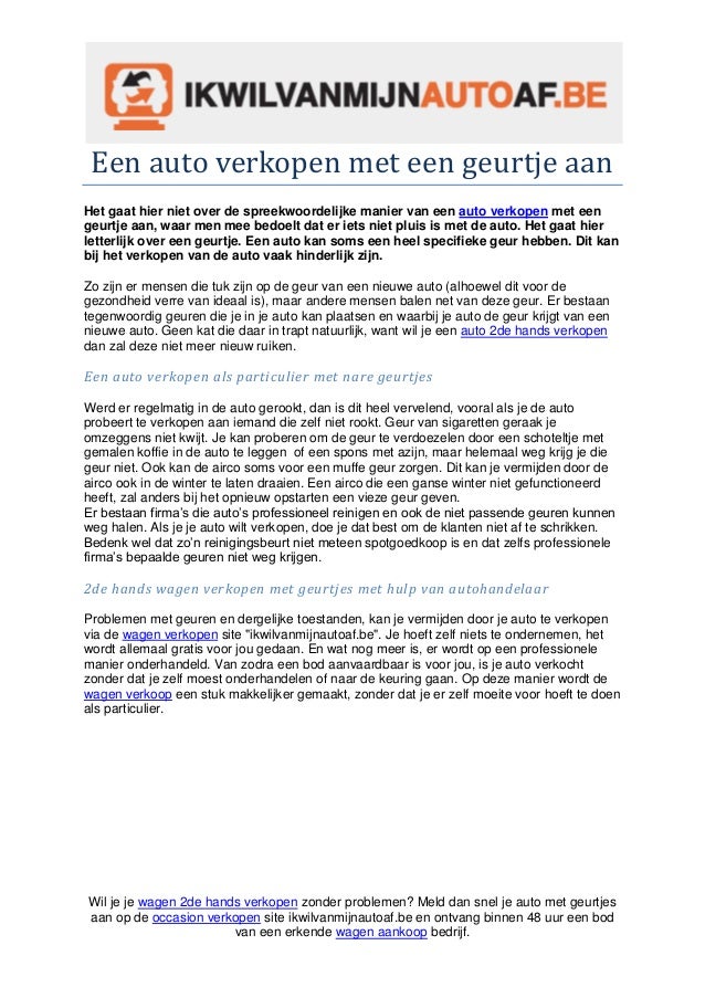 Ik wil iets verkopen Ik wil iets verkopen