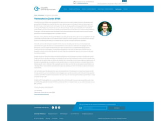 Een website voor echte mensen met echte behoeften