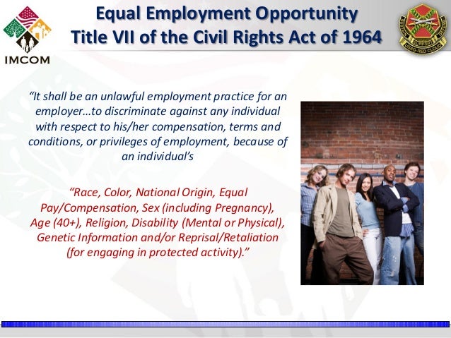 equal employment opportunity act exempts title vii equal employment opportunity act exempts title vii