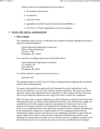 Mspb Process EEOC - Appeals To Commission | PDF