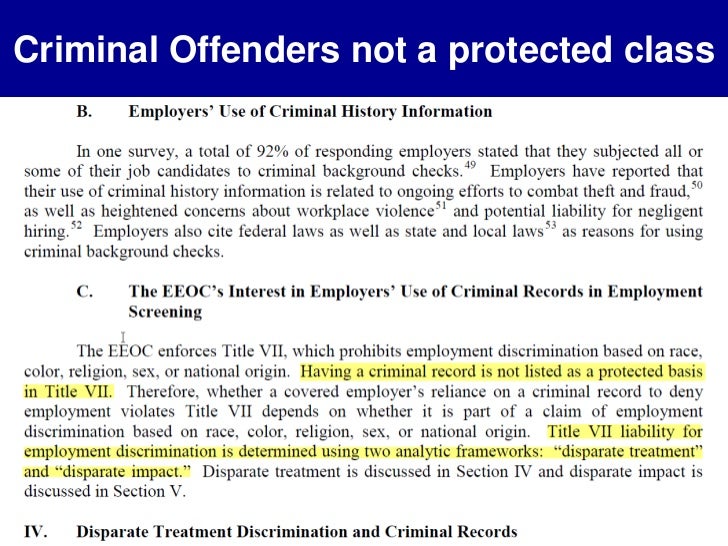 PPT First Glance The EEOC's New Guidance on Using Criminal Records