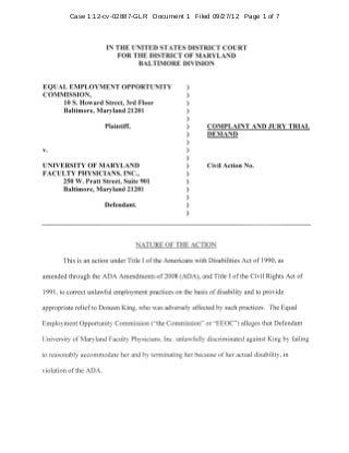 Case 1:12-cv-02887-GLR Document 1 Filed 09/27/12 Page 1 of 7
 