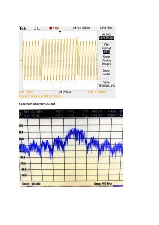 Spectrum Analyser Output
 