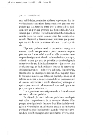 El error positivo (Introducción) | PDF