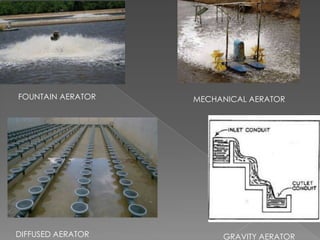 FOUNTAIN AERATOR   MECHANICAL AERATOR




DIFFUSED AERATOR        GRAVITY AERATOR
 