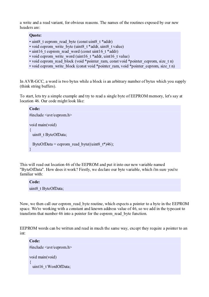 Avr Gcc Example Program