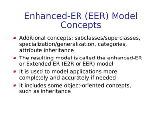 Enhanced entity-relationship diagramsnnn | PPT