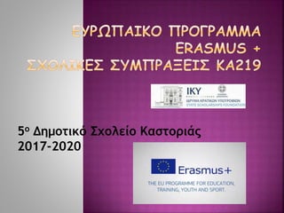5ο Δημοτικό Σχολείο Καστοριάς
2017-2020
 