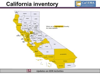 California inventory




           Updates on EERI Activities
 