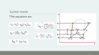 Suction nozzle
•The equations are
15
 