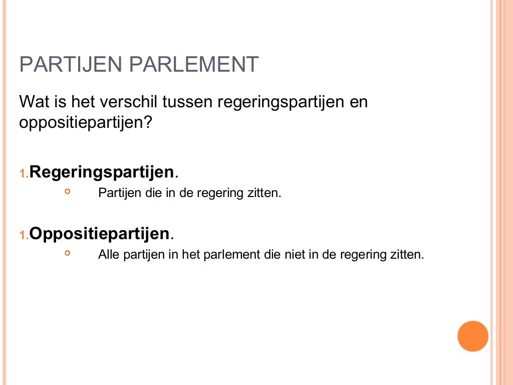Eerste en Tweede Kamer politiek Eerste en Tweede Kamer politiek